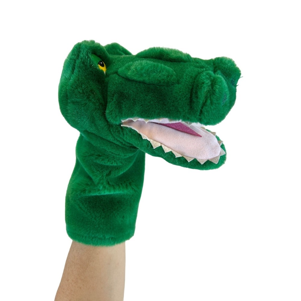 Aurora Green Alligator Crocodile Dinosaur 10"‎ Plush Hand Puppet Golf Club Cover